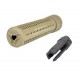 Глушитель страйкбольный быстросъемный 5KU KAC-QDC silencer with flash hider TAN 5KU-205-T